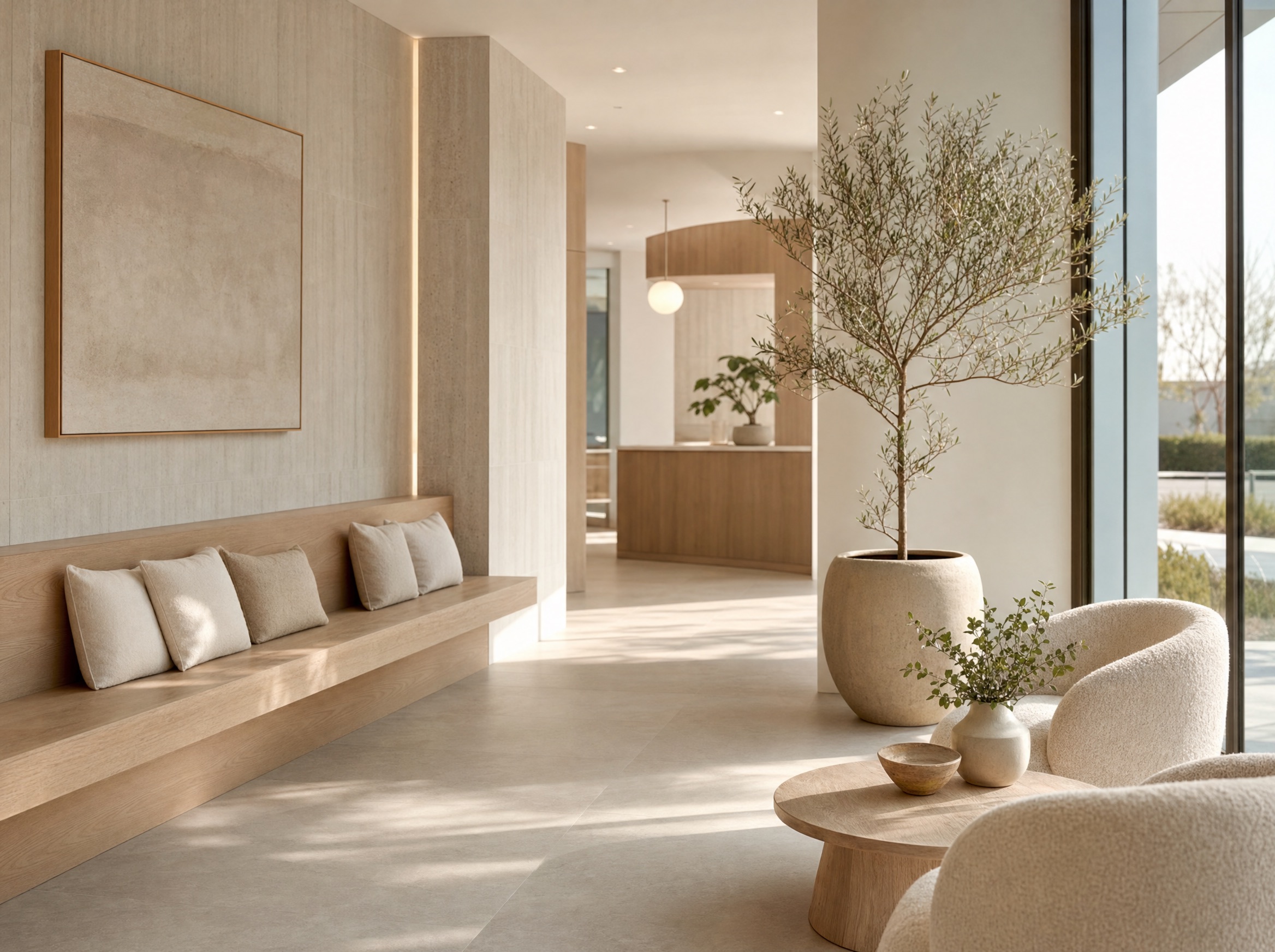 The Lumen waiting lounge